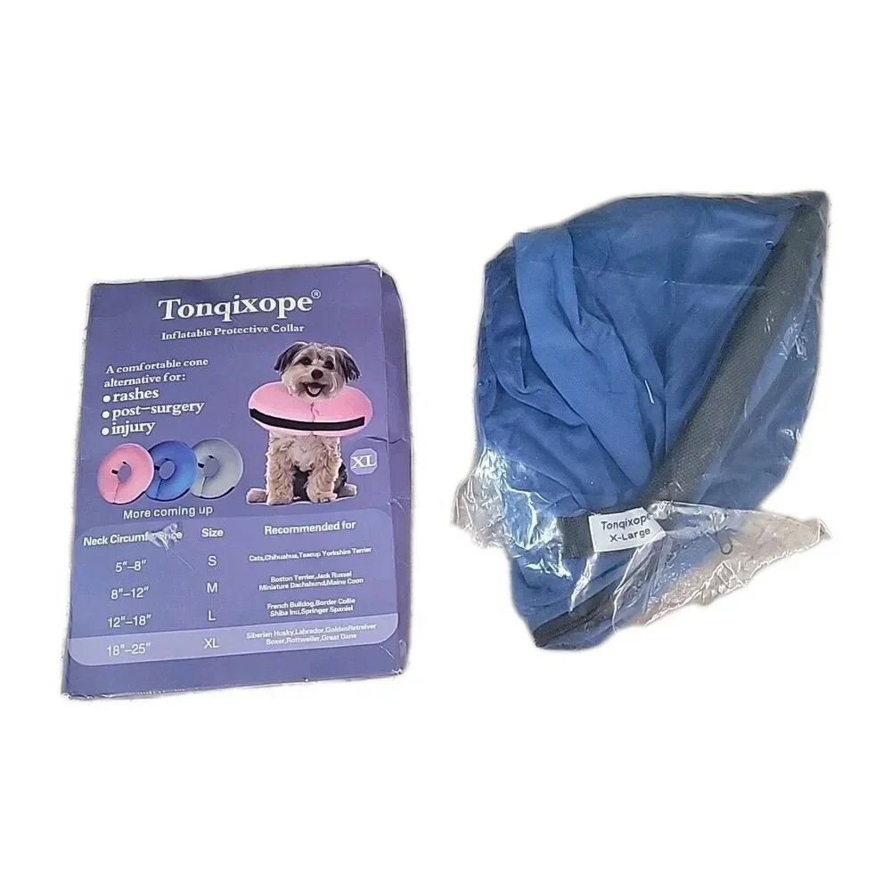 Inflatable Dog Collar-Soft Protective  After Surgery,Dog Donut For Dogs Size XL